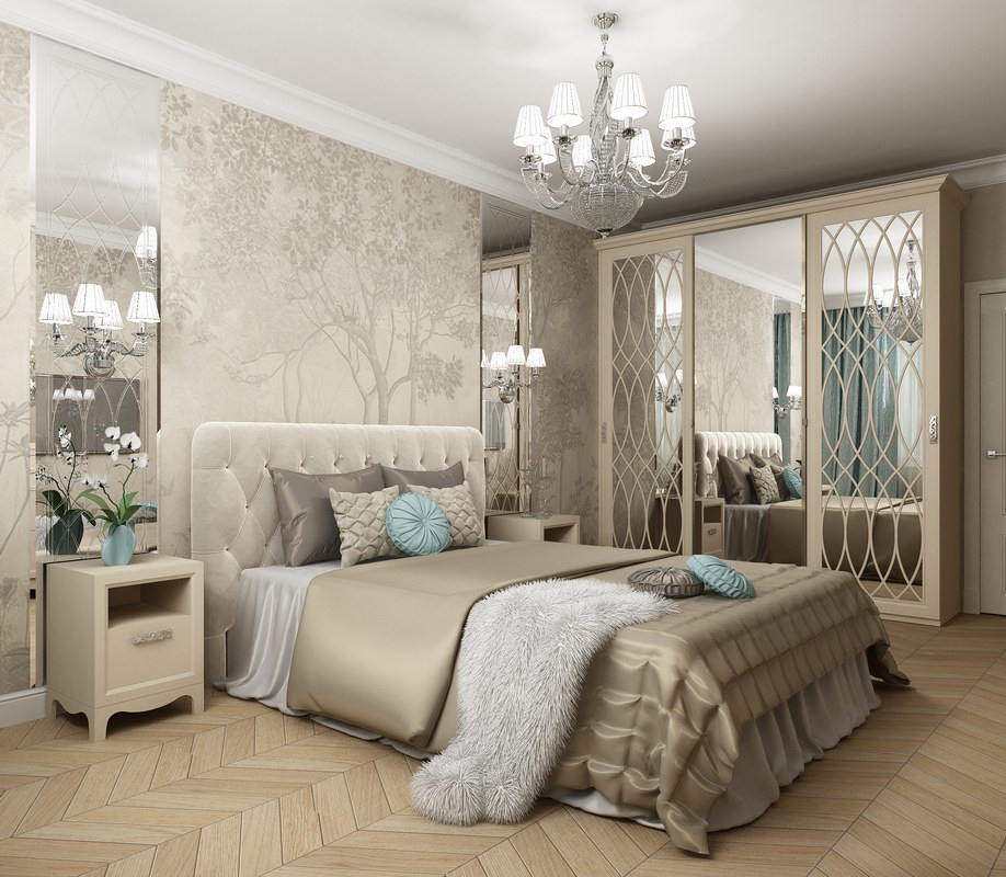 Мебель для спальни на заказ в стиле арт-деко, неоклассика - коллекция Лотос